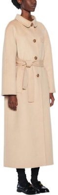 (Women) MIU MIU FW22 Embroidered Logo Belted Long Coat Khaki. MS1909-11KS-F0627 Purchase (Women) MIU MIU FW22 Embroidered Logo Belted Long Coat Khaki. MS1909-11KS-F0627