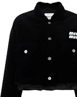 Sizing (W) MIU MIU FW22 黑色長袖紐扣外套 ML878-1Z36-F0002