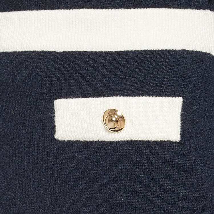 Details for (W) MIU MIU FW22 深蓝拼色金属扣休闲短裙长裙 MMG416-12KG-F0008