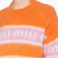 Details for (W) MIU MIU 秋冬款宽松条纹撞色针织Logo毛衣 - 橙色多彩条纹. MML673-11YG-F0049