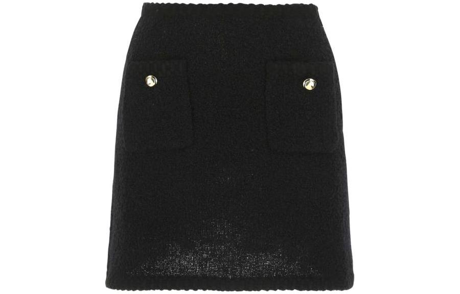 Order (W) MIU MIU FW22 纯色短裙 黑色 MG1746-2E37-F0002