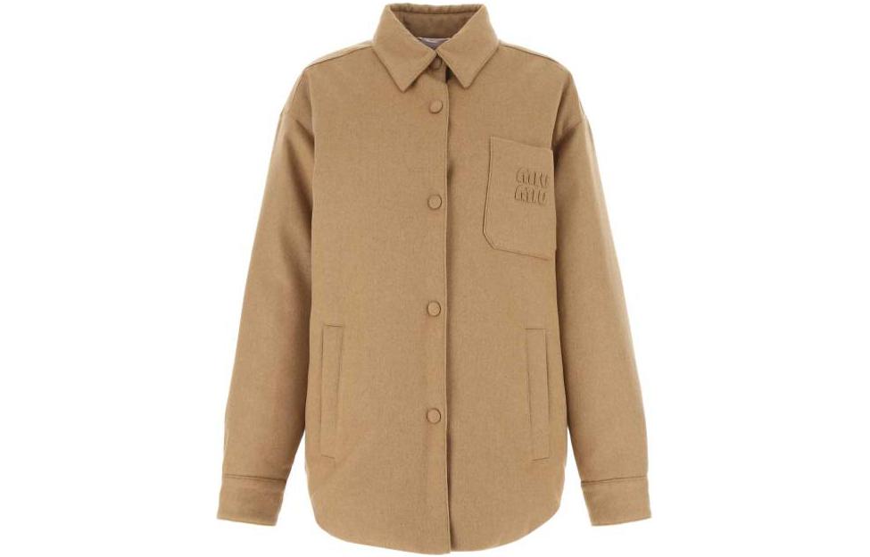 Order (W) Miu Miu FW22 棕色單排扣長袖外套 ML855-11GM-F0040