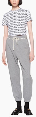 (Women) MIU MIU FW22 Logo Jogger Pants Women’s Grey MJP283-12Y0-F0031-S-231 Lookbook (Women) MIU MIU FW22 Logo Jogger Pants Women’s Grey MJP283-12Y0-F0031-S-231