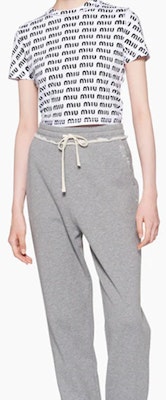 (Women) MIU MIU FW22 Logo Jogger Pants Women’s Grey MJP283-12Y0-F0031-S-231 Sizing (Women) MIU MIU FW22 Logo Jogger Pants Women’s Grey MJP283-12Y0-F0031-S-231