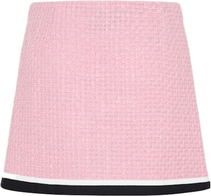 (W) MIU MIU 2022秋冬粉紫色花呢拼接A字休闲半身裙. MG1814-11D1-F0028 Lookbook (W) MIU MIU 2022秋冬粉紫色花呢拼接A字休闲半身裙. MG1814-11D1-F0028