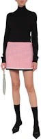 Purchase (W) MIU MIU FW22 粗花呢對比A字休閒裙 粉紫色. MG1814-11D1-F0028