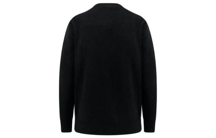 Lookbook (W) MIU MIU FW23 黑色刺绣标志宽松毛衣 MML808-13K1-F0002