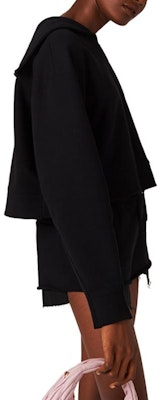 (Women) MIU MIU FW23 Black Navy Collar Long Sleeve Casual Sweatshirt. MJL962-13FV-F0002-S-232 Purchase (Women) MIU MIU FW23 Black Navy Collar Long Sleeve Casual Sweatshirt. MJL962-13FV-F0002-S-232