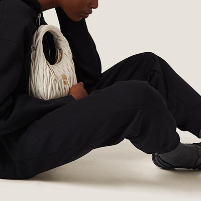 (Women) MIU MIU FW23 Black Solid Zip-Up Hoodie Jacket. MJL954-13FV-F0002-S-232 Purchase (Women) MIU MIU FW23 Black Solid Zip-Up Hoodie Jacket. MJL954-13FV-F0002-S-232