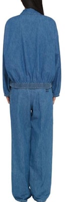 (W) MIU MIU FW23 ブルーデニムジャケット ロゴ刺繍入り. GWB183-1294-F0013-S-232 Shop (W) MIU MIU FW23 ブルーデニムジャケット ロゴ刺繍入り. GWB183-1294-F0013-S-232