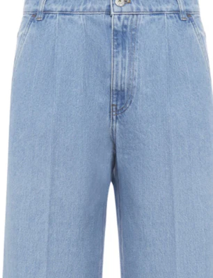 (W) MIU MIU FW23 Jeans Denim Biru Lurus dengan Resleting dan Kantong Samping. GWP473-131k-F0013-S-232 Shop (W) MIU MIU FW23 Jeans Denim Biru Lurus dengan Resleting dan Kantong Samping. GWP473-131k-F0013-S-232