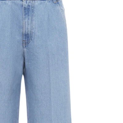 (W) MIU MIU FW23 Jeans Denim Biru Lurus dengan Resleting dan Kantong Samping. GWP473-131k-F0013-S-232 Purchase (W) MIU MIU FW23 Jeans Denim Biru Lurus dengan Resleting dan Kantong Samping. GWP473-131k-F0013-S-232