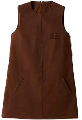 (W) MIU MIU FW23 可可棕无袖短连衣裙 MF5146-13SI-F0324-S-232 Order (W) MIU MIU FW23 可可棕无袖短连衣裙 MF5146-13SI-F0324-S-232