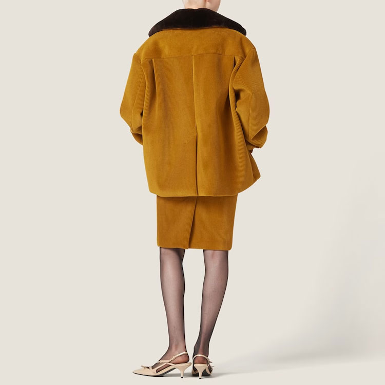 (Women) MIU MIU FW23  Corduroy Mini Skirt with Side Zipper. MG2097-13OR-F0040-S-232 圖 12