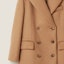 Sizing (Women) MIU MIU FW23 Double-Breasted Long Coat in Camel Brown. MS1982-13OM-F0040-S-232