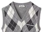 Lookbook (W) MIU MIU 2023秋冬灰色格纹V领针织马甲。 MMV106-13K7-F0K44-S-232