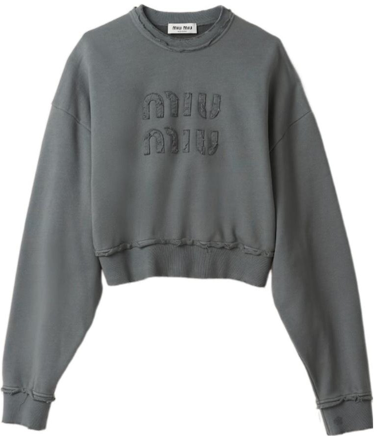 women-miu-miu-fw-23-iron-grey-letter-crewneck-crop-casual-long-sleeve-sweatshirt-mjl-911-137-j-f0-d65-s-23