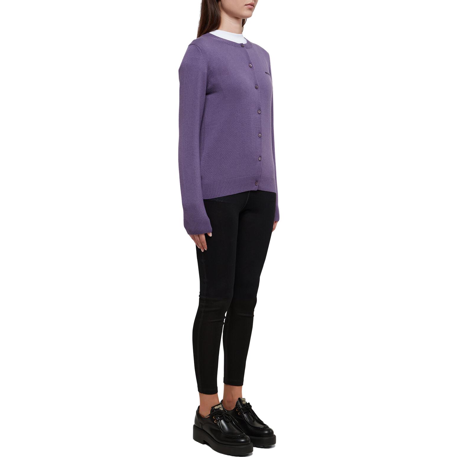 Purchase (W) MIU MIU FW23 Kardigan Rajut Bersulam Huruf Lengan Panjang. MMF787-13S1-F0203