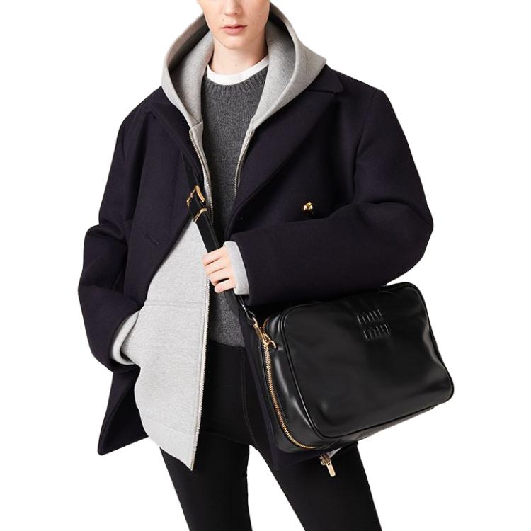 (Women) MIU MIU FW23  Logo Crewneck Knit Sweater - Slate Gray. MML849-13VB-F0480-S-232 圖 4