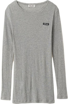 (Women) MIU MIU FW23 Logo Crewneck Slim Fit Long Sleeve Dress MJA842-133O-F0031-S-231 Buy (Women) MIU MIU FW23 Logo Crewneck Slim Fit Long Sleeve Dress MJA842-133O-F0031-S-231