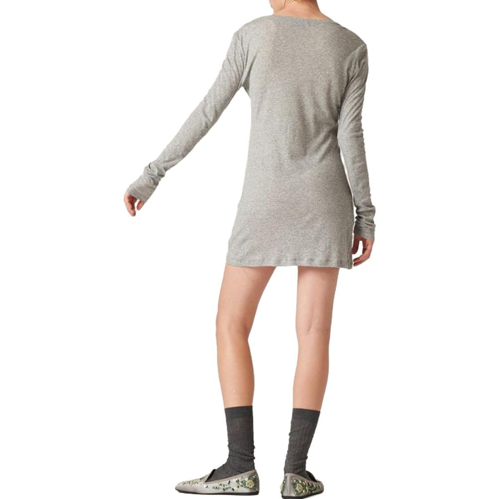 Shop (Women) MIU MIU FW23  Logo Crewneck Slim Fit Long Sleeve Dress MJA842-133O-F0031-S-231