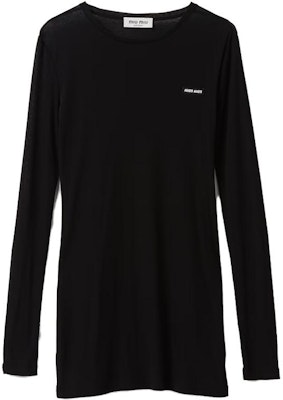 (Women) MIU MIU FW23 Logo Crewneck Slim Fit Long Sleeve Dress MJA842-133O-F0031-S-231 Cheap (Women) MIU MIU FW23 Logo Crewneck Slim Fit Long Sleeve Dress MJA842-133O-F0031-S-231