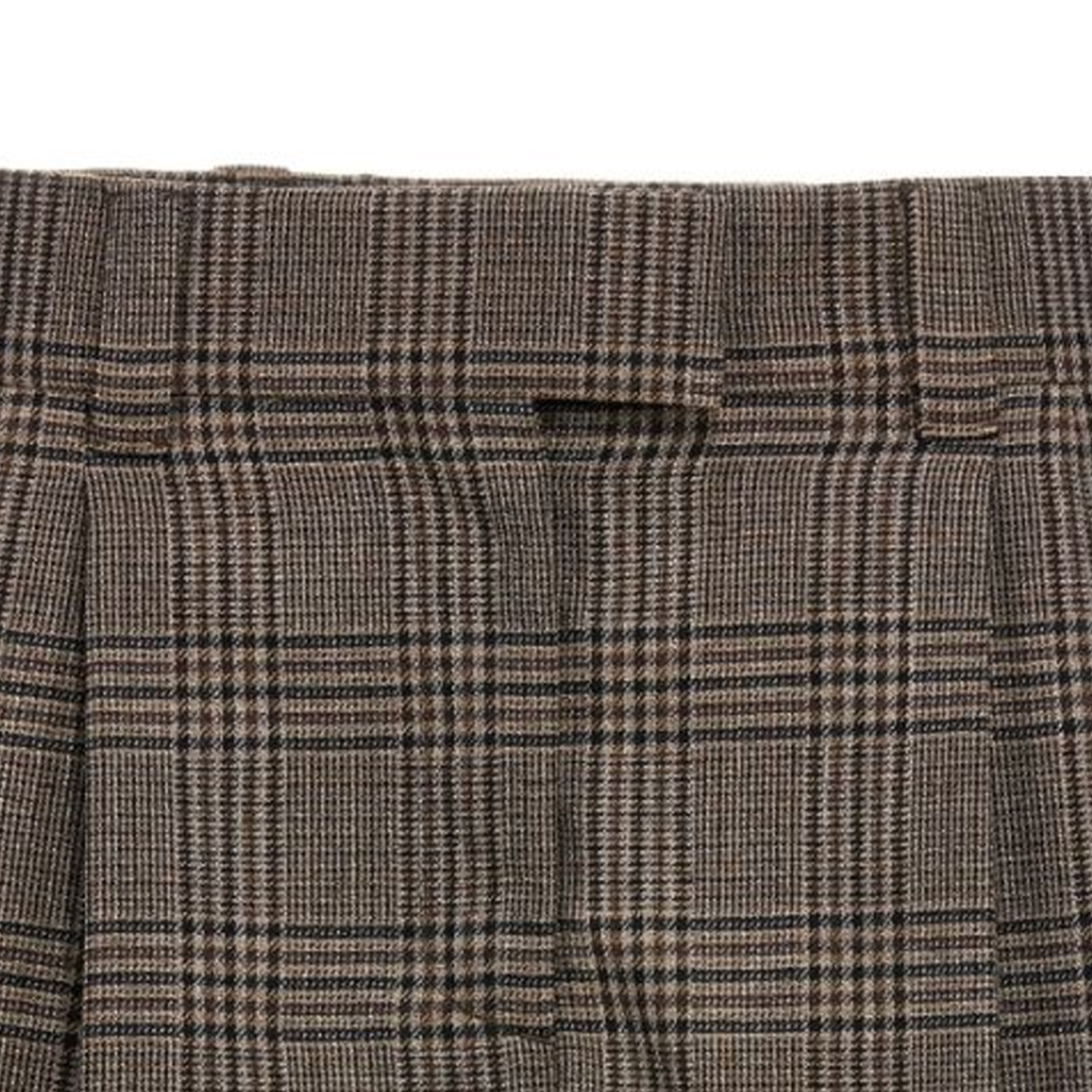 Purchase (W) MIU MIU FW23 Shorts Plaid Bordados en Marrón Oscuro. MG2071-13JL-F063M-S-232