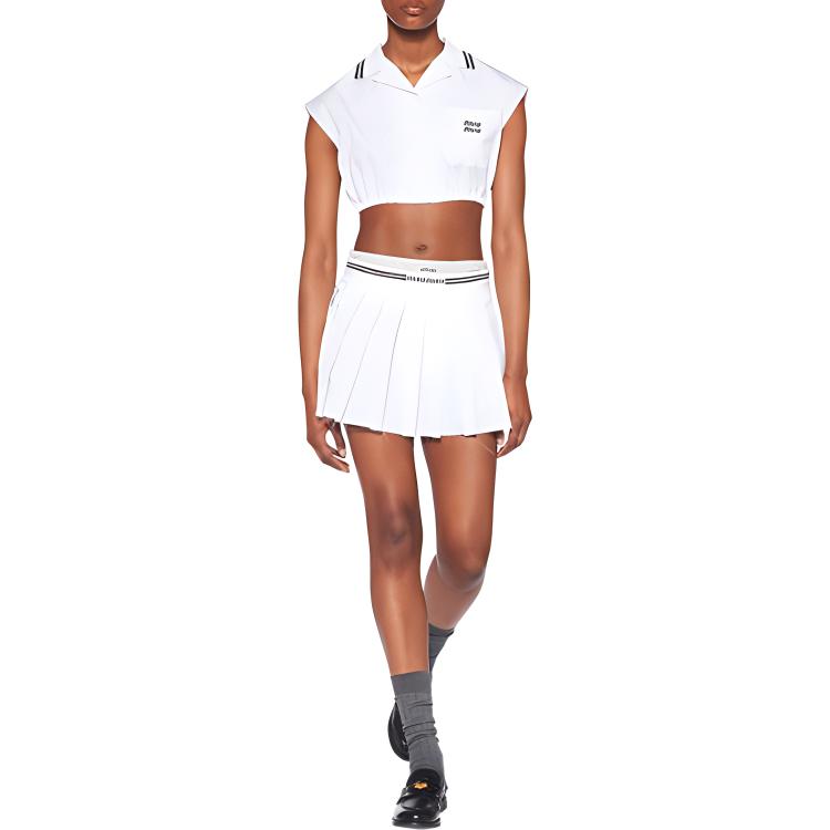 Lookbook (W) MIU MIU FW23 シャツ ホワイト MT1886-10RG-F0009-S-232