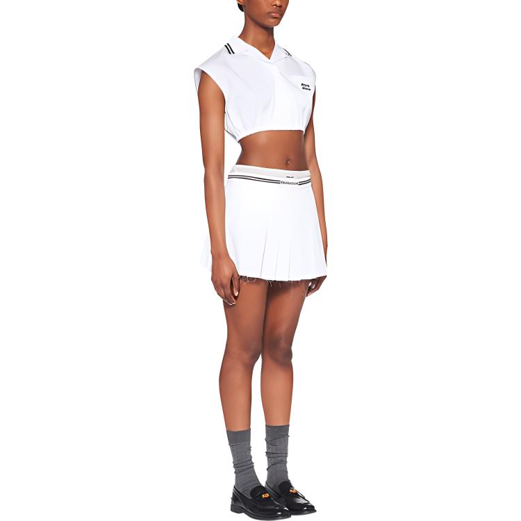 Purchase (W) MIU MIU FW23 シャツ ホワイト MT1886-10RG-F0009-S-232