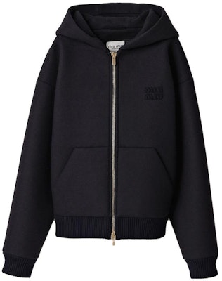 (Women) MIU MIU FW23 Solid Color Hooded Jacket Blue ML991-13SC-F0008-S-232 Buy (Women) MIU MIU FW23 Solid Color Hooded Jacket Blue ML991-13SC-F0008-S-232