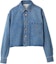 Buy (Women) MIU MIU FW23 Solid Color Long Sleeve Jacket in Gem Blue. GWB186-13LE-F0013-S-232