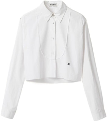 (W) MIU MIU FW23 Baju Putih Lengan Panjang Kasual Berkancing. MK1816-10RG-F0009-S-000 Order (W) MIU MIU FW23 Baju Putih Lengan Panjang Kasual Berkancing. MK1816-10RG-F0009-S-000