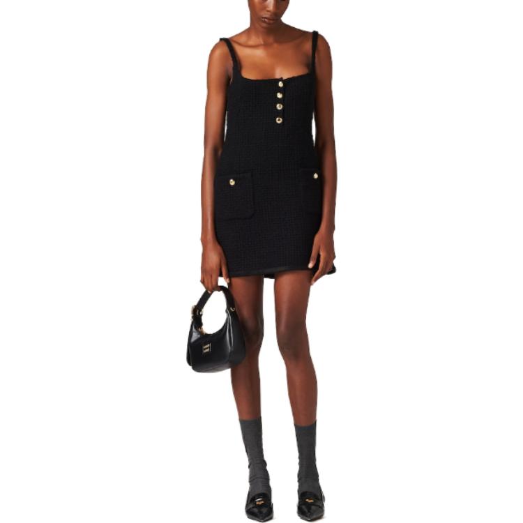 (Women) MIU MIU FW23 Black Tweed Casual Slip Dress for Women. MF5048-1299-F0002-S-232 圖 3