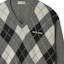 Sizing (Women) MIU MIU FW23 Diamond V-Neck Casual Sweater Marble Gray MML826-13K6-F0K44-S-232