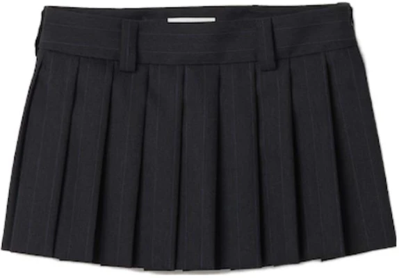 (Women) MIU MIU FW23 Embroidered Logo Pleated Striped Casual Skirt Women. MG1875-13SH-F0002 Buy (Women) MIU MIU FW23 Embroidered Logo Pleated Striped Casual Skirt Women. MG1875-13SH-F0002