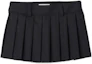 Buy (Women) MIU MIU FW23 Embroidered Logo Pleated Striped Casual Skirt Women. MG1875-13SH-F0002