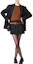 Lookbook (Women) MIU MIU FW23 Embroidered Logo Pleated Striped Casual Skirt Women. MG1875-13SH-F0002
