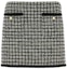 Order (W) MIU MIU Rok Mini Hitam Houndstooth FW23 Slim-fit Kasual. MG2054-13LK-F0964-S-232