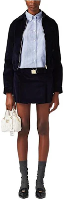 (W) Miu Miu FW23 海軍藍水晶logo字母夾克 ML962-13I4-F0124-S-232 Lookbook (W) Miu Miu FW23 海軍藍水晶logo字母夾克 ML962-13I4-F0124-S-232