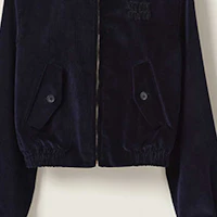 Details for (W) Miu Miu FW23 海軍藍水晶logo字母夾克 ML962-13I4-F0124-S-232