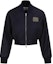 Buy (Women) MIU MIU FW23 Navy Blue Embroidered Cropped Bomber Jacket for Women. ML936-11AD-F0008-S-232
