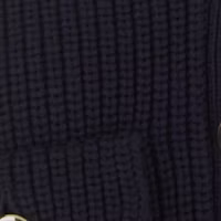 Details for (W) MIU MIU FW23 深藍色羅紋針織長袖開襟衫 休閒上衣 MMF768-13IV-F0008
