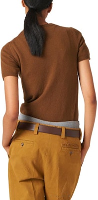 (W) MIU MIU FW23纯色Logo针织羊绒毛衣. MML842-13S1-F0002-S-232 1