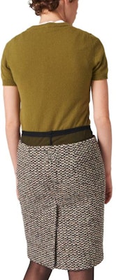 (W) MIU MIU 2023秋冬纯色LOGO针织短袖毛衣女款 MML842-13S1-F0480-S-232 3