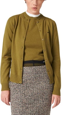 (W) MIU MIU 2023秋冬纯色LOGO针织短袖毛衣女款 MML842-13S1-F0480-S-232 4