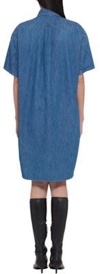 (W) MIU MIU FW23 Gaun Lengan Pendek Logo Warna Solid - Biru Permata GWA201-1294-F0013-S-232 Shop (W) MIU MIU FW23 Gaun Lengan Pendek Logo Warna Solid - Biru Permata GWA201-1294-F0013-S-232