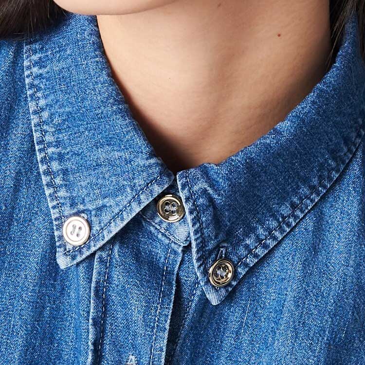 Sizing (W) MIU MIU FW23 Gaun Lengan Pendek Logo Warna Solid - Biru Permata GWA201-1294-F0013-S-232