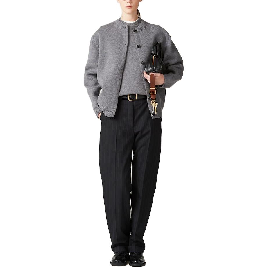 Lookbook (W) MIU MIU 女士秋冬款针织短袖上衣 FW23 流苏标志刺绣设计。 MML839-13JS-F0031-S-232