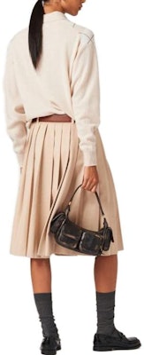 (Women) MIU MIU FW23 Striped Logo Intarsia Knit Sweater Multicolor. MML827-13MN-F0018-S-232 Shop (Women) MIU MIU FW23 Striped Logo Intarsia Knit Sweater Multicolor. MML827-13MN-F0018-S-232