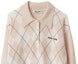 Purchase (Women) MIU MIU FW23 Striped Logo Intarsia Knit Sweater Multicolor. MML827-13MN-F0018-S-232